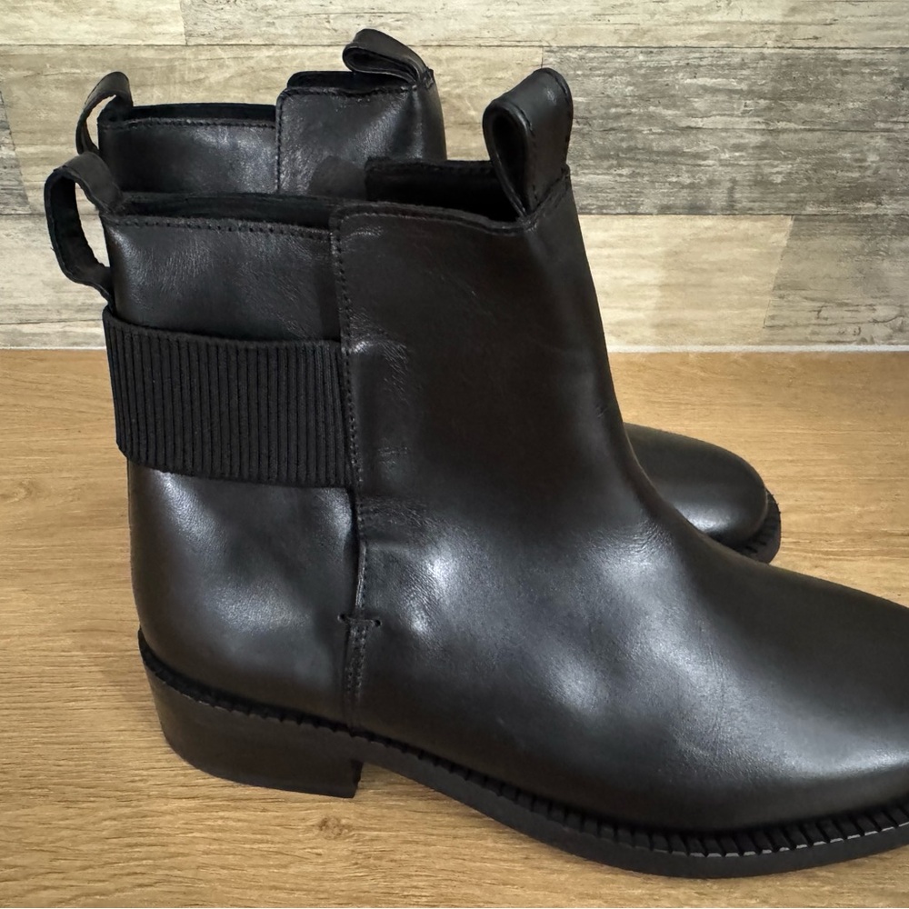 COS Black Leather Ankle Boots